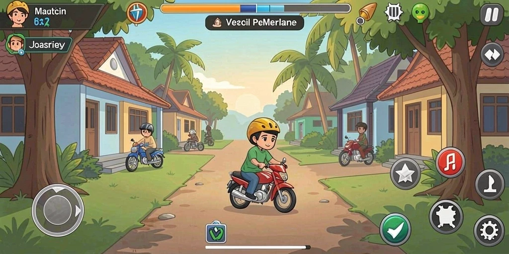 Screenshot memperlihatkan momen seru dalam mode multiplayer PAHAM777.