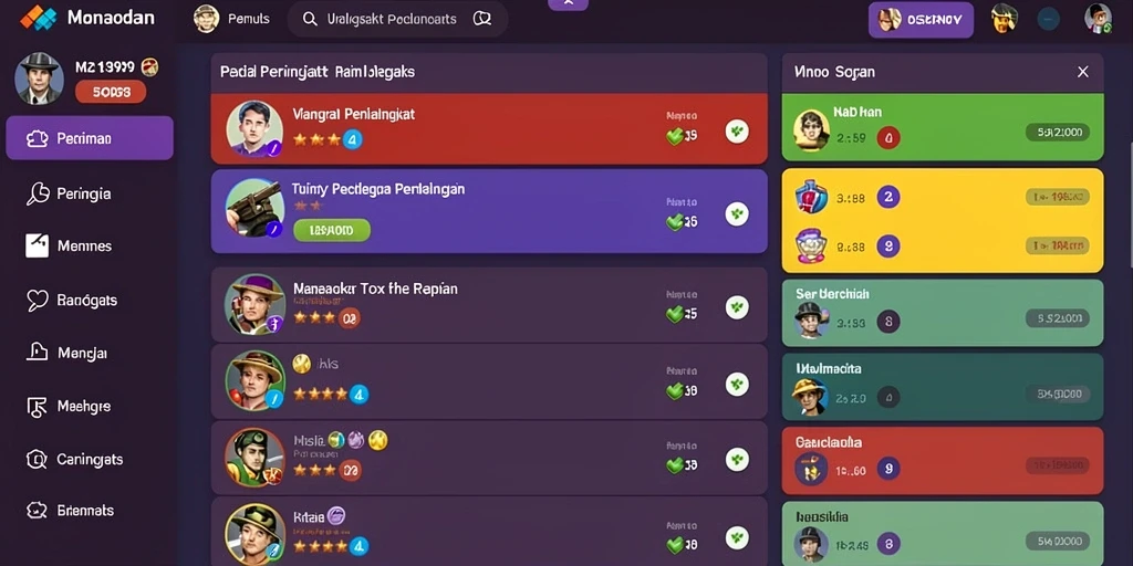 Tangkapan layar memperlihatkan tantangan menarik dalam permainan.